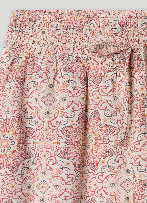 STRAIGHT FLORAL PRINT TROUSERS