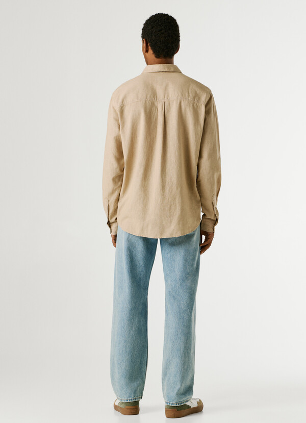 REGULAR FIT GARMENT DYED SHIRT