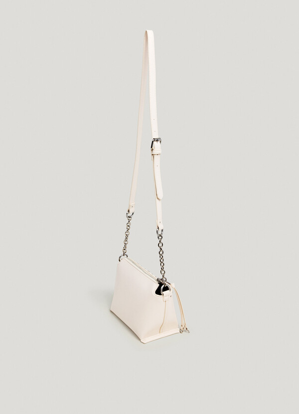 LEATHER EFFECT SHOULDER BAG