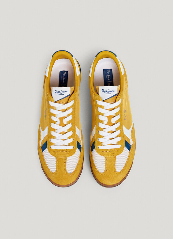 SNEAKERS RETR&Ograve; CON DETTAGLI IN CAMOSCIO - MARVIN