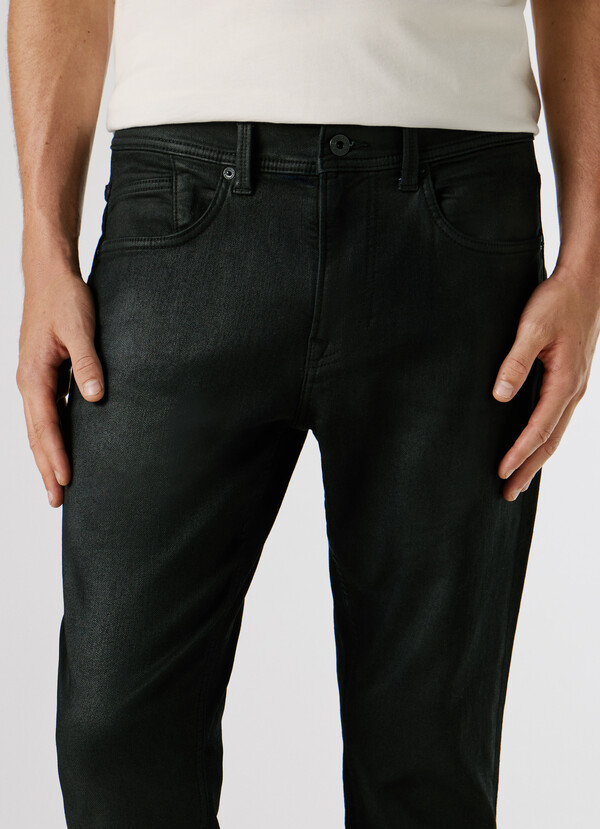 SLIM FIT MID-RISE JEANS - TRACK