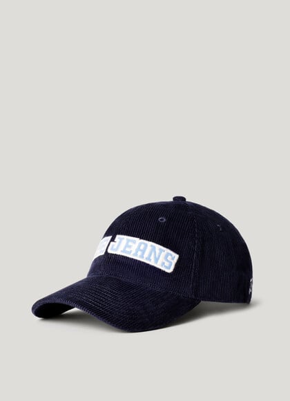 EMBROIDERED LOGO CORDUROY CAP