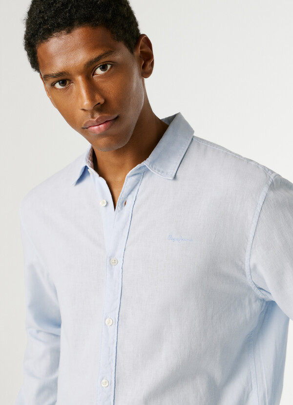 REGULAR FIT GARMENT DYED SHIRT