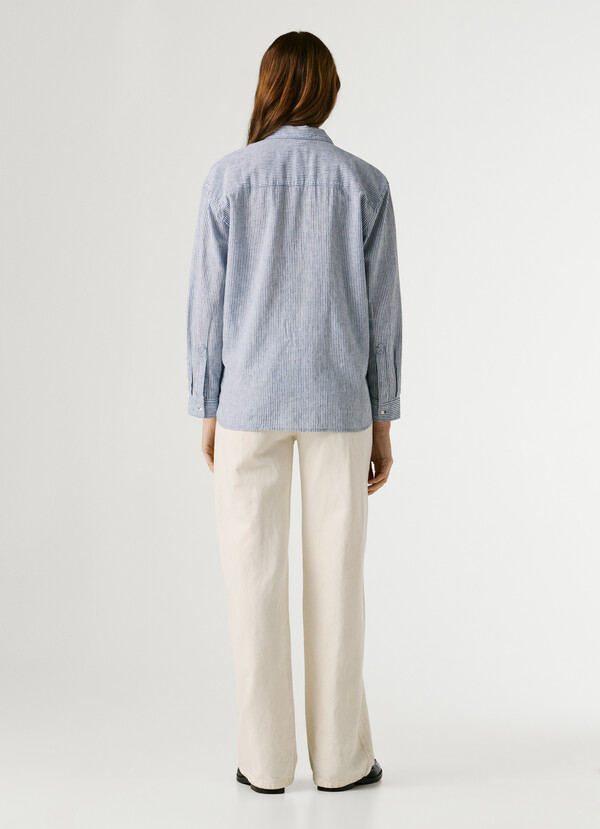 RELAXED FIT STRIPED SHIRT