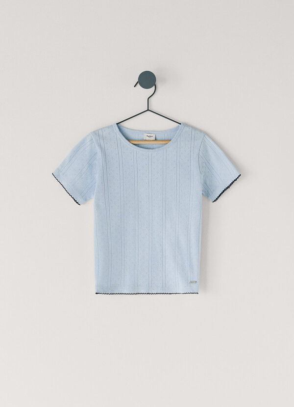 TOP POINTELLE CUELLO REDONDO