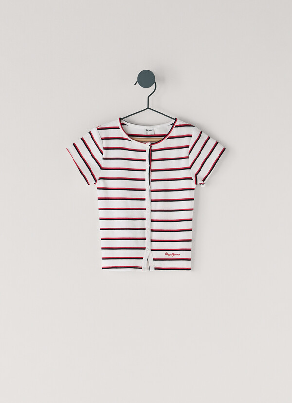 T-SHIRT A COSTE RIGATE