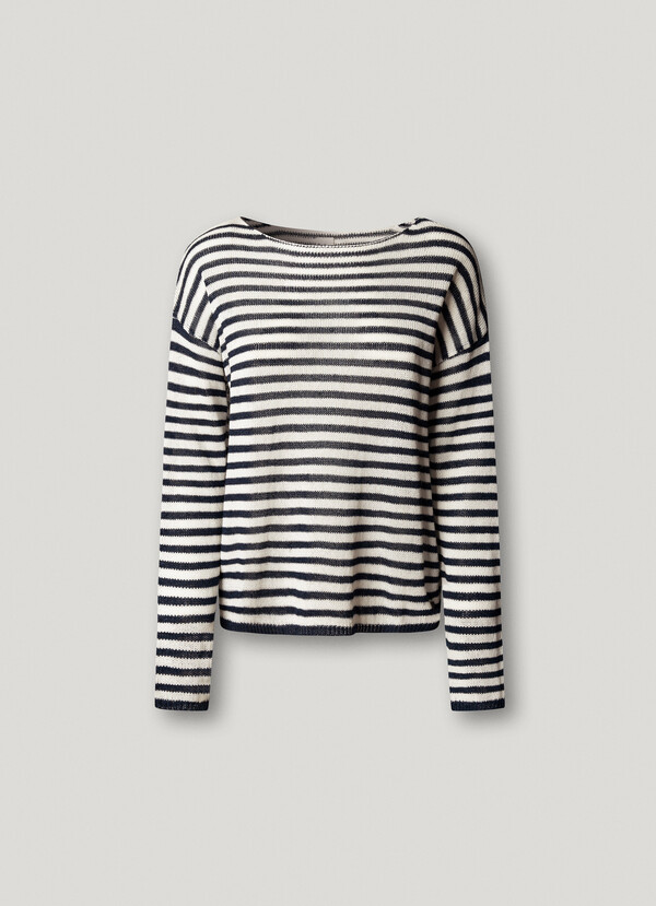 STRIPED KNIT JUMPER