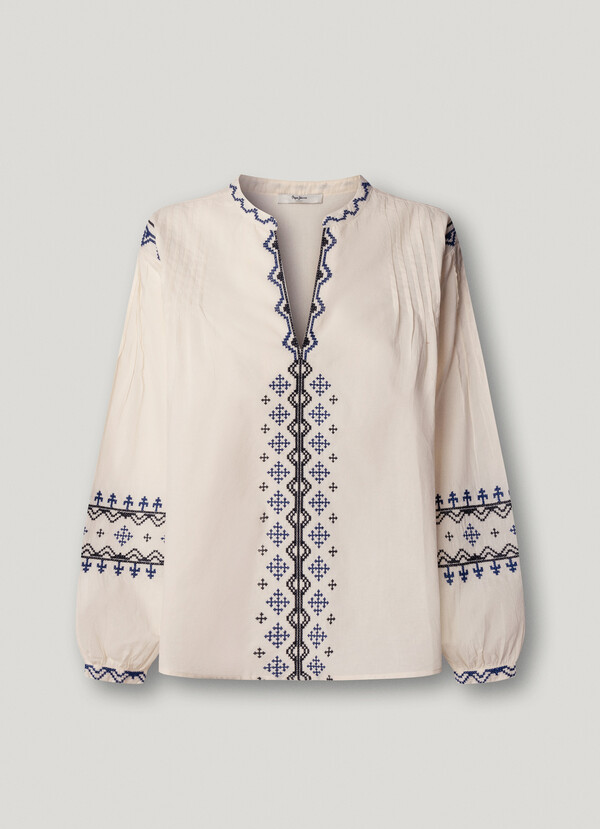 EMBROIDERED DETAILS BLOUSE