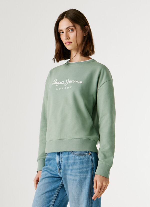 CREW NECK LOGO SWEATSHIRT