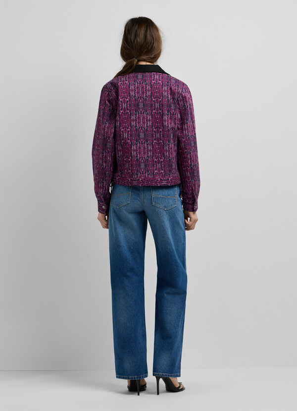 PRINTED SHIRT COLLAR JACKET