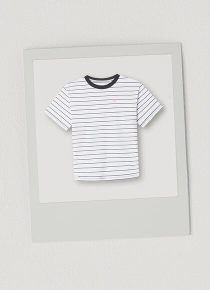 RELAXED FIT STRIPED T-SHIRT