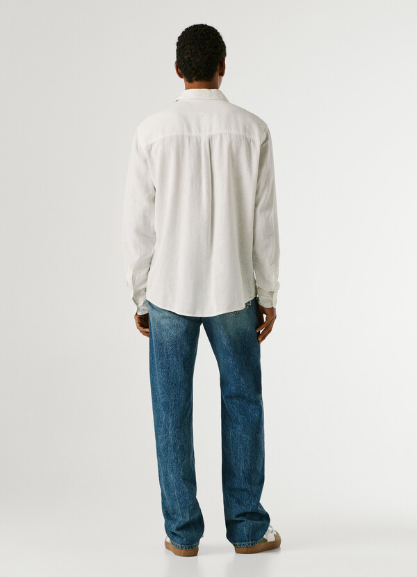 REGULAR FIT GARMENT DYED SHIRT