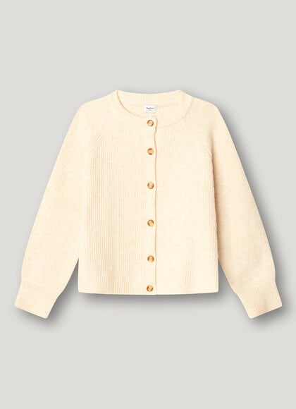 BUTTON-UP KNIT CARDIGAN