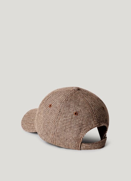 HOUNDSTOOTH PRINT CAP