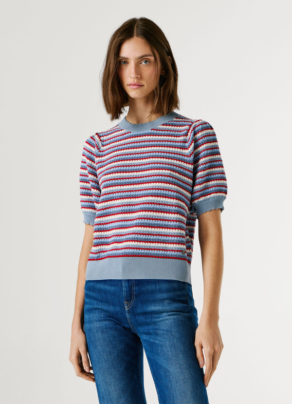 STRIPED KNIT JUMPER