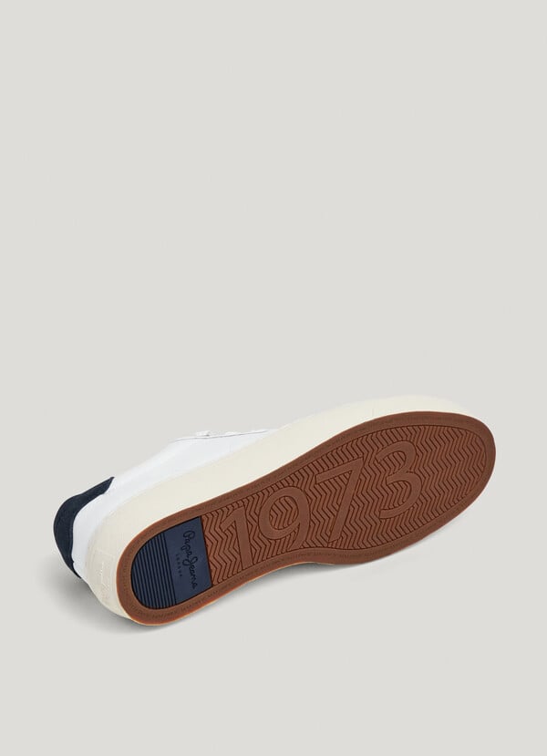 YOGI - LEATHER TRAINERS WITH SUEDE DETAILS 