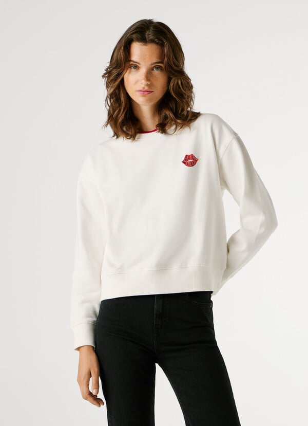 CREW NECK LOGO SWEATSHIRT