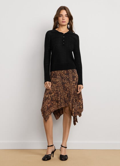 POLO NECK KNIT JUMPER