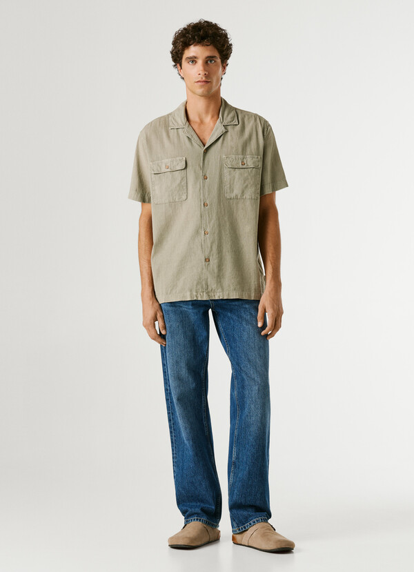 SHIRT WITH CUBAN COLLAR