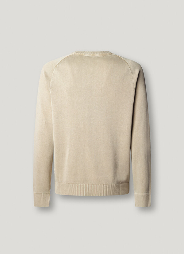 CREW NECK PIQU&Eacute; JUMPER