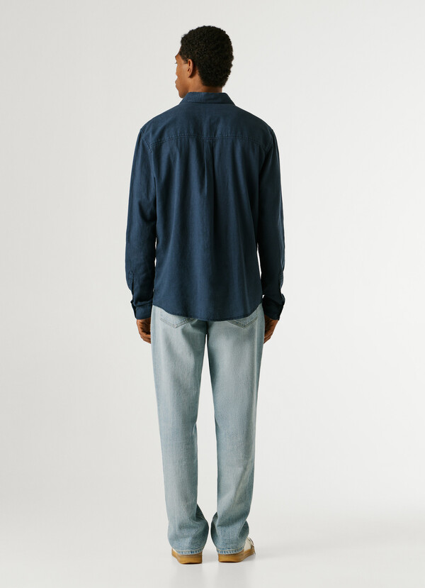 REGULAR FIT GARMENT DYED SHIRT