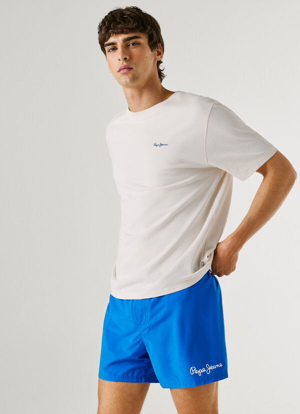 PRINTED LOGO SWIM SHORTS