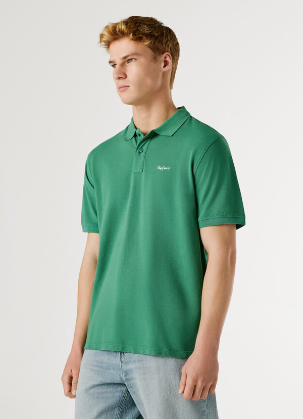 GARMENT DYED PIQUE POLO SHIRT