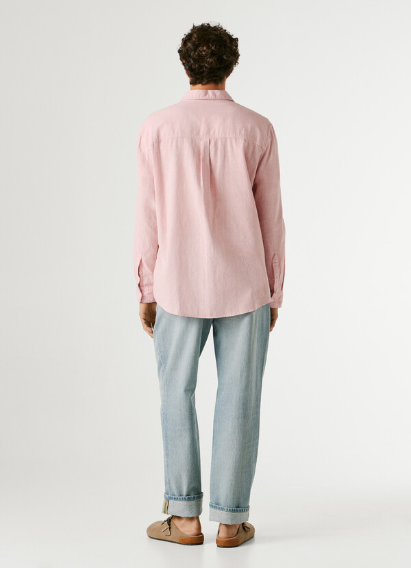 REGULAR FIT GARMENT DYED SHIRT