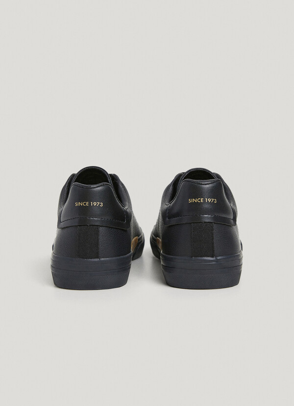 LEATHER EFFECT CLASSIC TRAINERS
