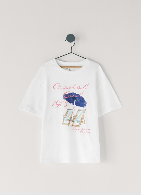 T-SHIRT &Agrave; COUPE D&Eacute;CONTRACT&Eacute;E AVEC IMPRIM&Eacute; GRAPHIQUE