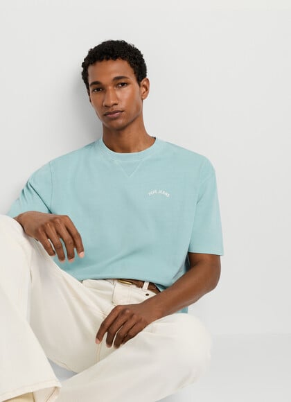 CASUAL FIT LOGO PRINT T-SHIRT
