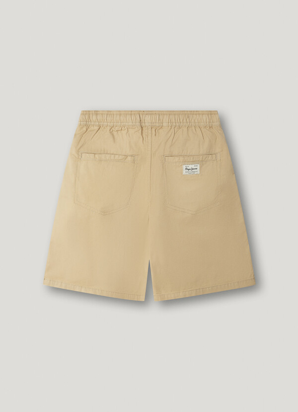 ADJUSTABLE WAIST POPLIN SHORTS