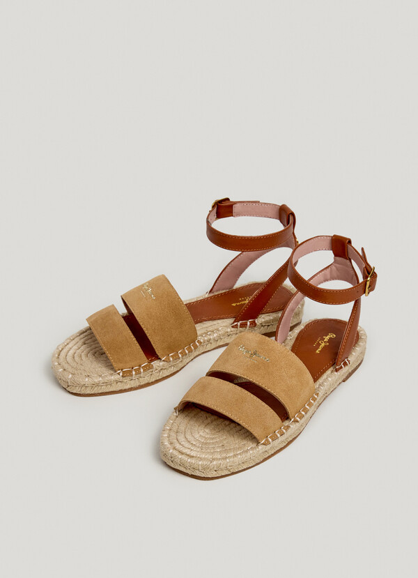 FLAT JUTE SANDALS