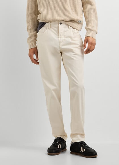 TAPER FIT 5-POCKET TROUSERS