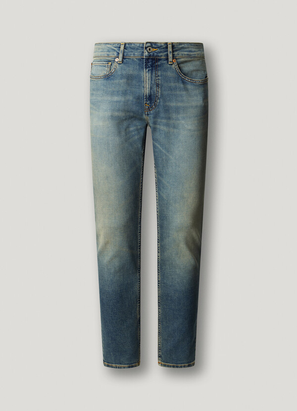 STANLEY- TAPER FIT MID-RISE JEANS