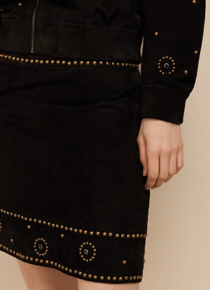 SUEDE MINI SKIRT