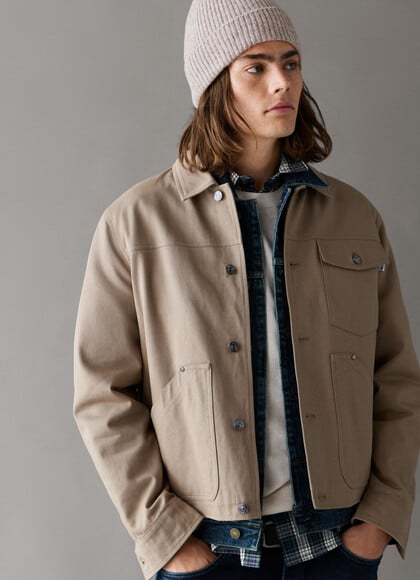 REGULAR FIT TWILL JACKET