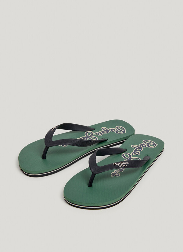 THREE-POINT BEACH FLIP FLOPS WITH LOGO
