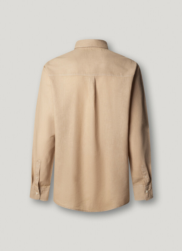 REGULAR FIT GARMENT DYED SHIRT