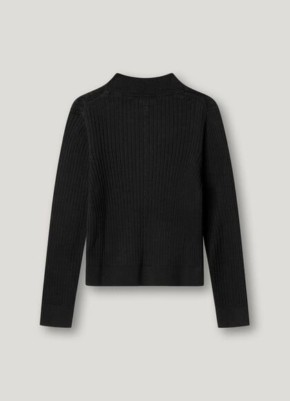 PERKINS COLLAR RIBBED JUMPER