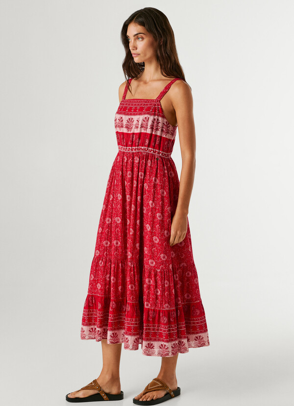 FLORAL PRINT MAXI DRESS