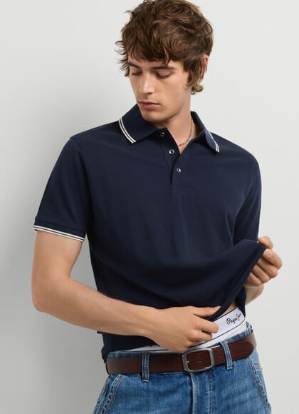 REGULAR FIT PIQU&Eacute; POLO SHIRT