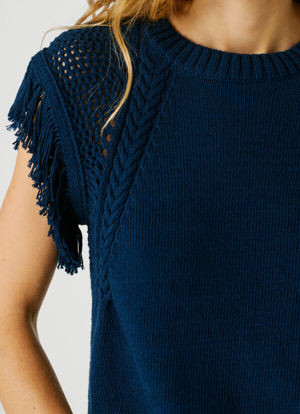 CREW NECK KNIT WAISTCOAT