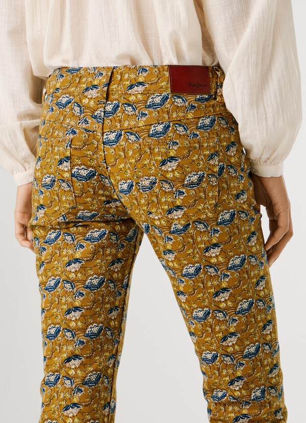 FLARE FIT 5-POCKET TROUSERS