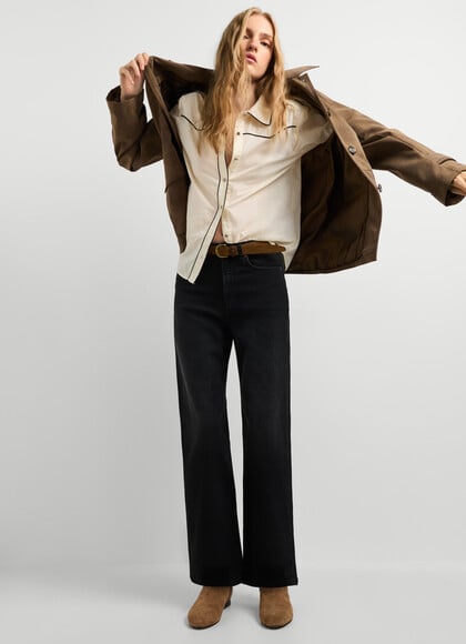 LEXA - HIGH-RISE STRAIGHT FIT JEANS