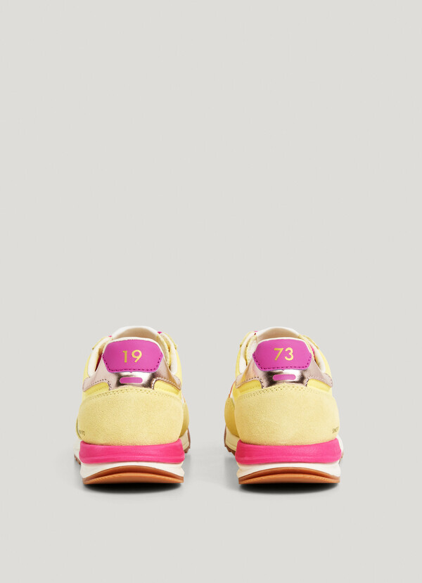 MARVIN - RETRO TRAINERS WITH SUEDE DETAILS 