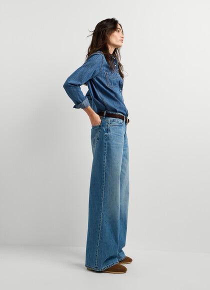 HIGH-RISE WIDE FIT JEANS - LINA