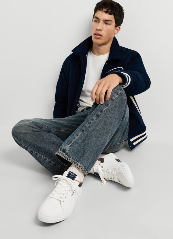 KENTON - CLASSIC TRAINERS WITH SUEDE DETAILS 