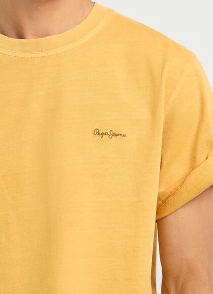 REGULAR FIT T-SHIRT WITH EMBROIDERED LOGO