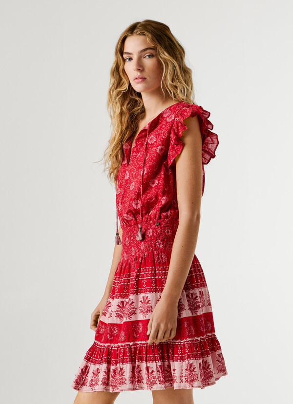 FLORAL PRINT MINI DRESS